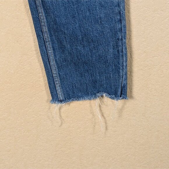 Free People Vixen Cigarette Jeans Vintage Wash Raw Hem Distressed sz 26 Casual - Picture 5 of 8
